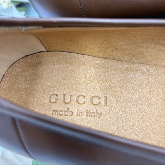 Men’s Gucci fringed leather loafer size 12.5 medium Italy main image 4